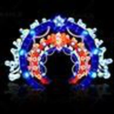 פנס סגנון סיני קישוט חג LED קשת פנס