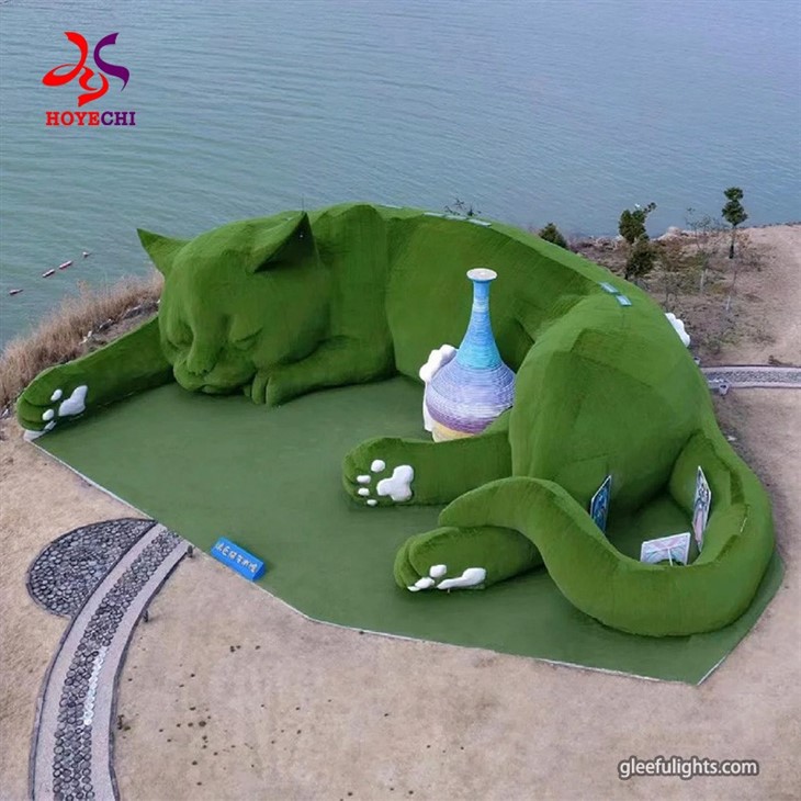 Giant Bear Garden Sculpture: Add Green Charm To Your Outdoor Space
