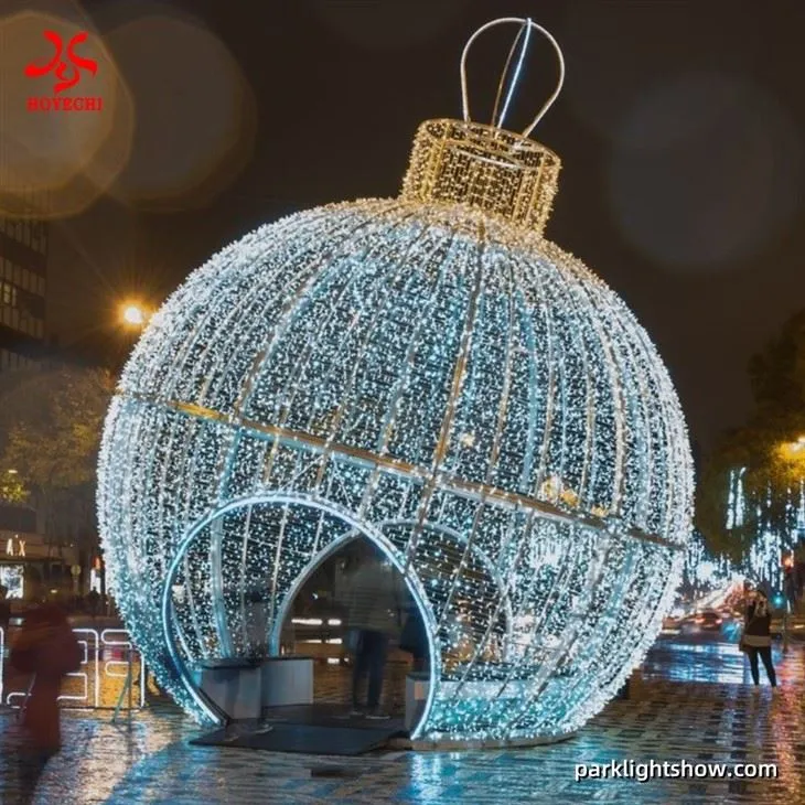 HOYECHI Giant Outdoor LED Ball Decoration Christmas Ornament Arch Light high quality