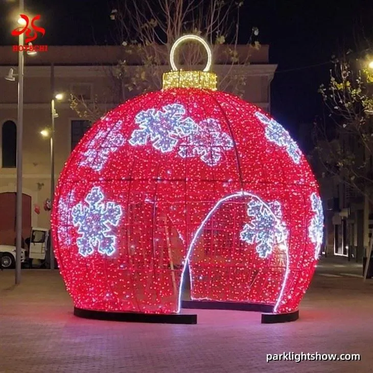 HOYECHI Giant Outdoor LED Ball Decoration Christmas Ornament Arch Light best